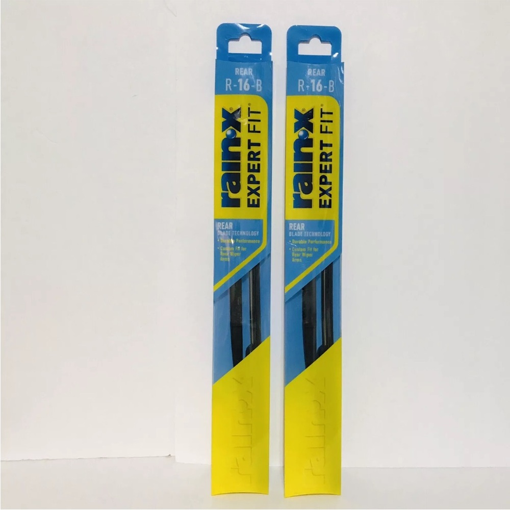 Lot 2 Rain-X Expert Fit Rear R-16-B Performance  Custom Fit For Rear Wiper Arms